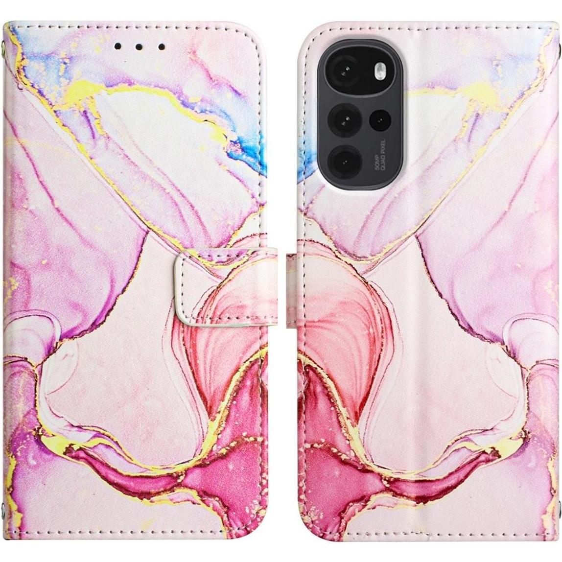 Thumbnail - König Design Hülle Handy Schutz für Motorola Moto G22 Case Cover Tasche Wallet Etuis 360 Grad (Motorola Moto G22), Smart...