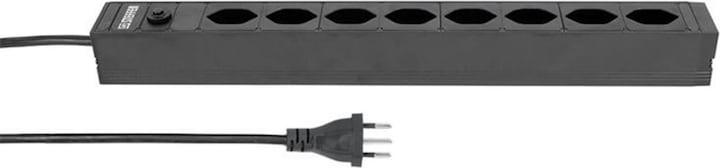 Steffen 19 Bâti de prises 8x T13, noir (8 x, Type 13, 3 m)