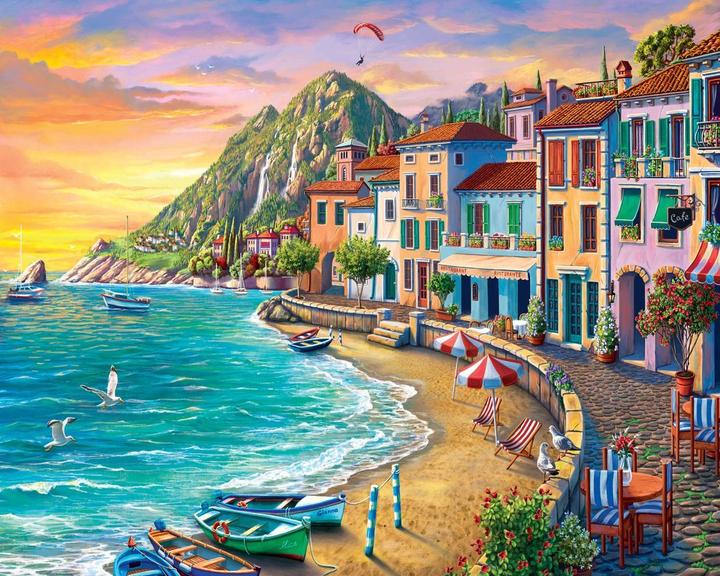 Actual product image Figured'Art Paint by Numbers - Beach Vacation