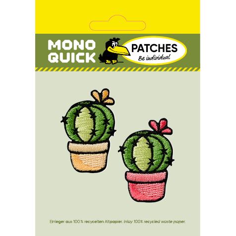 Thumbnail - Mono Quick Kaktus rosa und gelb, Applikationen, Gelb, Rosa