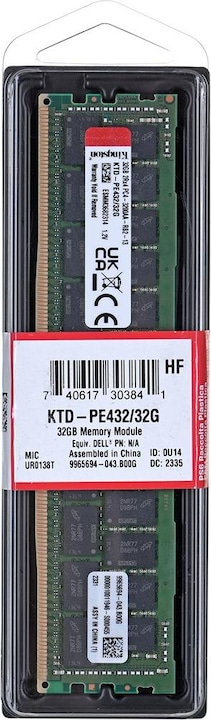 Actual product image Kingston Server-Memory KTD-PE432/32 (1 x 32GB, 3200 MHz, DDR4-RAM, DIMM)