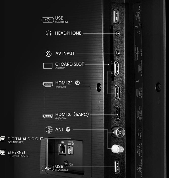 Image du produit Hisense TV 65E77NQ (65", E7NQ, QLED, 4K, 2024)