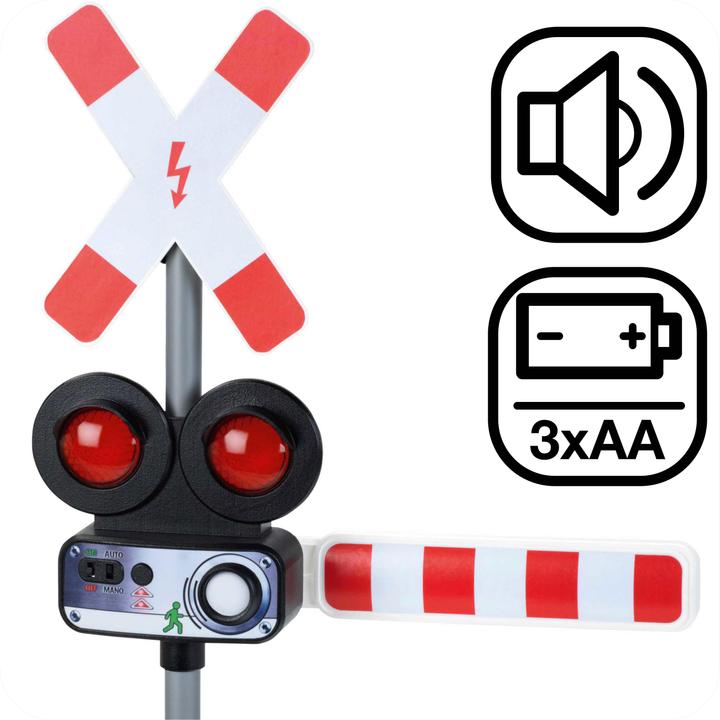 Image du produit Theo Klein 2961 passaggio a livello con suoni e luci | Comando automatico e manuale a scelta | Giocattolo per b