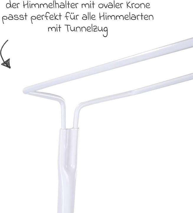 Actual product image Julius Zöllner Franz canopy holder with stand, white