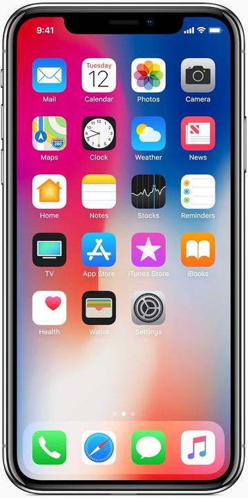 Produktbild Renewd iPhone X (64 GB, Grau/anthrazit, 5.80", 12 Mpx, Single SIM, A / Wie neu)