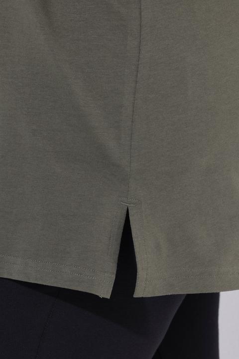Immagine prodotto Ulla Popken Maglia dal taglio lungo e svasato con scollo a girocollo e maniche a 3/4 (54)