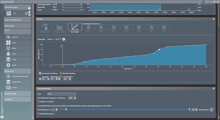 Productafbeelding Aqua Computer OCTO ventilatorregelaar voor PWM ventilatoren (8 Ventilator)