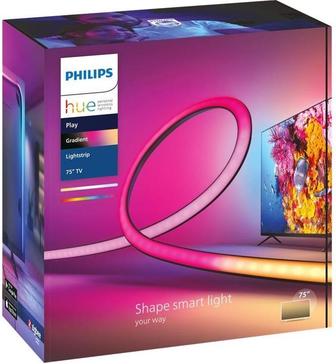 Actual product image Philips Hue Play Gradient Lightstrip 75" (RGBW, 304 cm, Indoor)