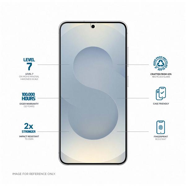Produktbild Eiger Display-Glas Standard Fit Mountain Glass Clear (1 Stück, Samsung Galaxy S25 Edge)