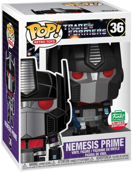 Actual product image Funko POP! Retro Toys Transformers Nemesis Prime
