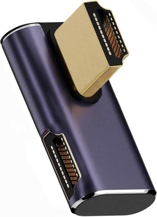 Produktbild PowerGuard HDMI auf HDMI 2.1 8K 90-Grad Winkel Right Up Low Profile Adapter (HDMI)
