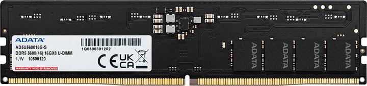 Actual product image Adata DDR5 16GB 5600-46 Premier Tray Single Tray (1 x 16GB, 5600 MHz, DDR5 RAM, DIMM)