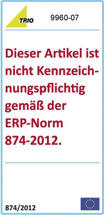 Energie-Label Trio Erdspiesse