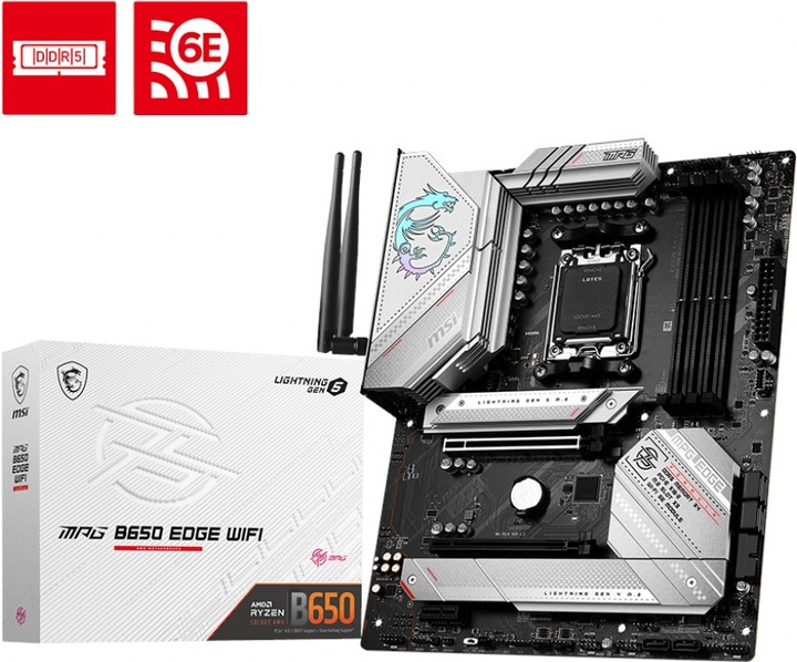 Productafbeelding MSI MPG B650 Edge WIFI (AM5, AMD B650, ATX)