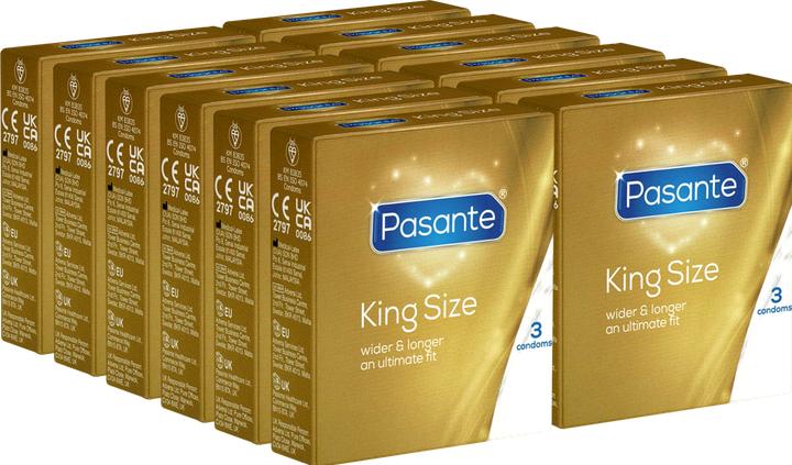 Actual product image Pasante King Size" (value pack!) 12x3 extra large XXL condoms for men who need more space (36 pcs.)
