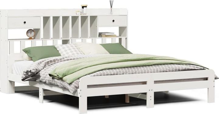 Image du produit vidaXL Bett mit Regal (180 x 200 cm)