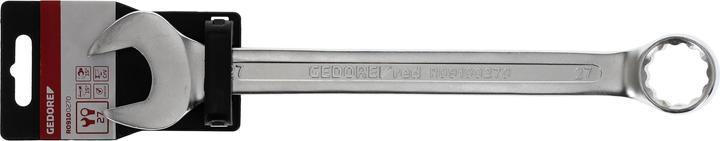 Produktbild Gedore Red red Ring-Maulschlüssel, SW 27 mm, Matt-satinierte Oberfläche, Chrom-Vanadium-Stahl, Silber (27 mm)