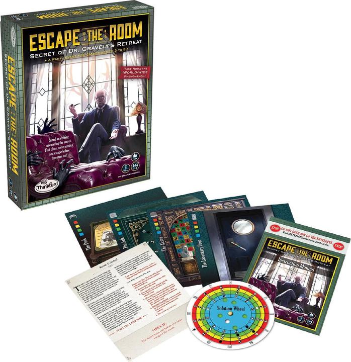 Produktbild Thinkfun Escape The Room: Das Geheimnis des Refugiums von Dr. Gravely (Deutsch)