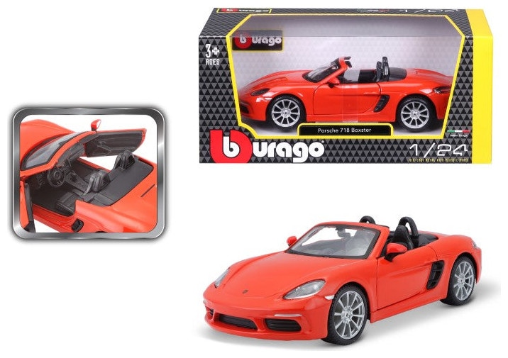 Actual product image Bburago 1:24 Model car Porsche 718 Bo