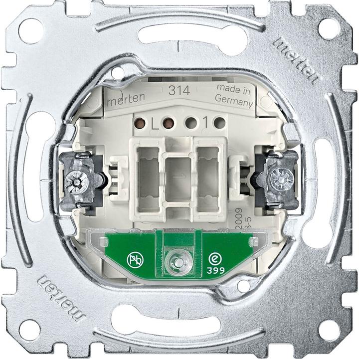 Produktbild Merten Taster-Eins.Card-Schalter 1S sep.Meldek.Licht MEG3760-000 Steckdose
