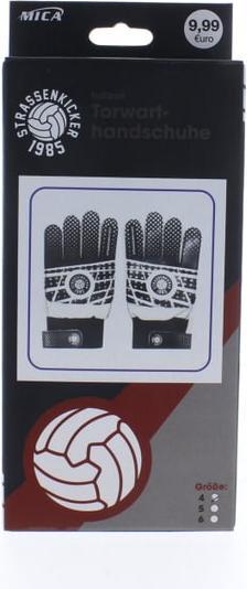 Besttoy Strassenkicker - Torwarthandschuhe - Gr. 4 - schwarz/weiss