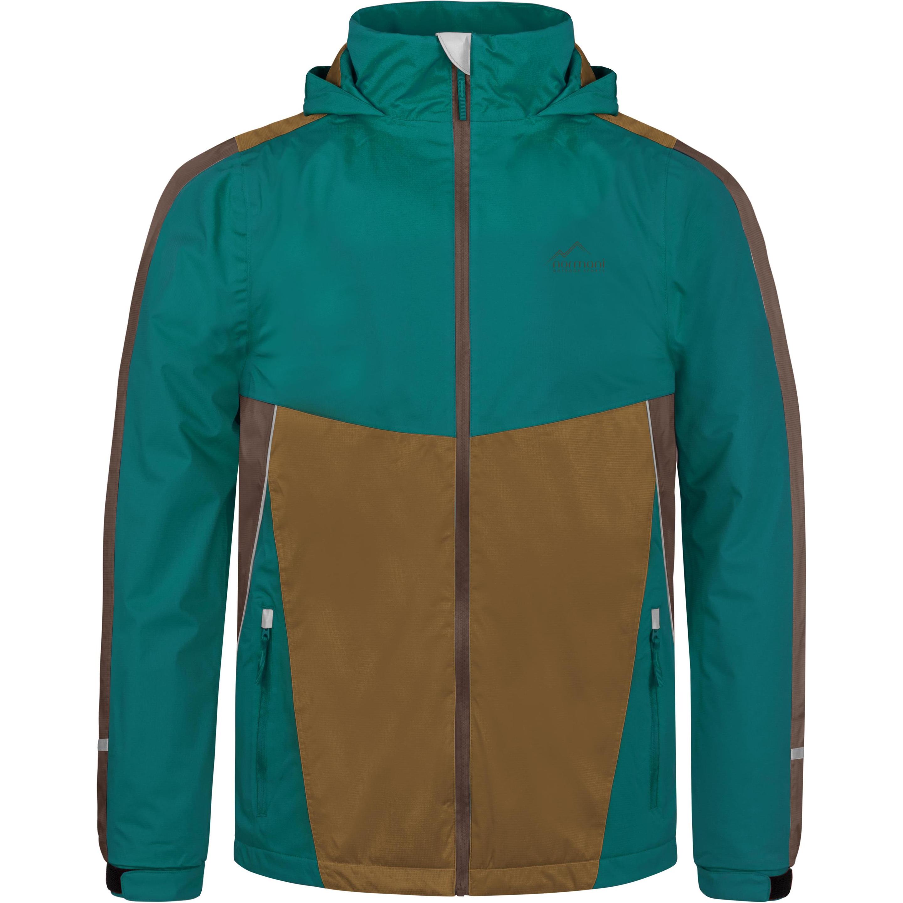 Normani, Herren, Jacke, Kinder Regenjacke Puyallup - 8829 (170, 176), Türkis, 170, 176