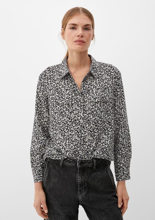 Produktbild s.Oliver Bluse Viskose-Bluse mit Alloverprint (46)