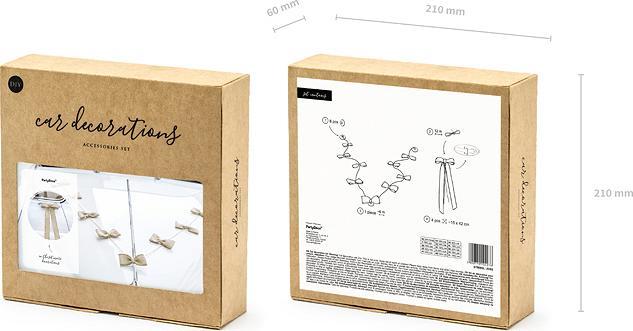Produktbild Partydeco Partyaccessoire Auto Dekoration Set 3-teilig, Braun (10 Stück)