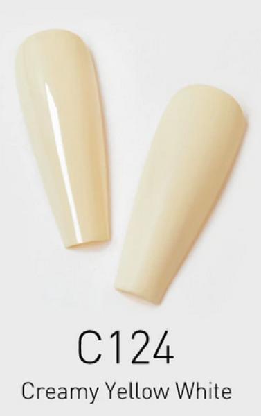 Immagine prodotto Canni Gellack Il Bianco C124 UV/LED (Giallo crema Bianco, Vernice UV gel)