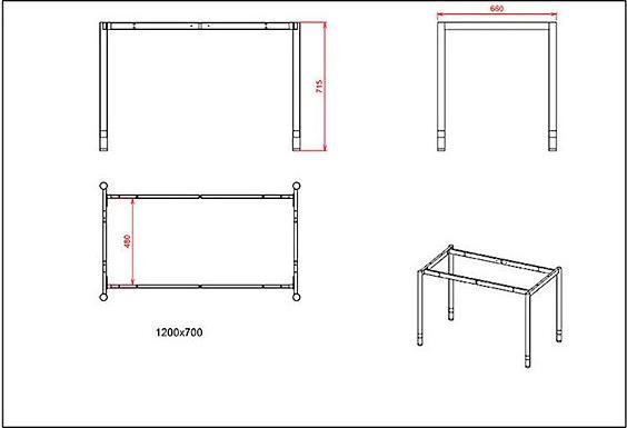 Image du produit kaiserkraft Table polyvalente DUO-C