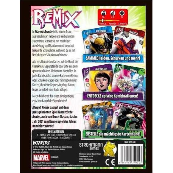 Thumbnail - Strohmann Games Marvel Remix, Kartenspiel, für 2-6 Spieler, ab 10 Jahren (DE-Ausgabe) (Deutsch)