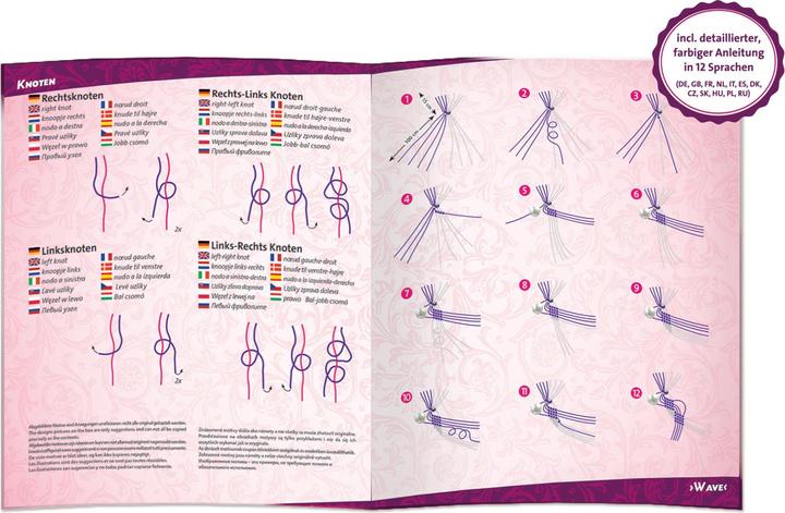 Produktbild Lena Friendship bracelets, big, Children"s jewellery bracelet making kit, 6 yr(s), Multicolour