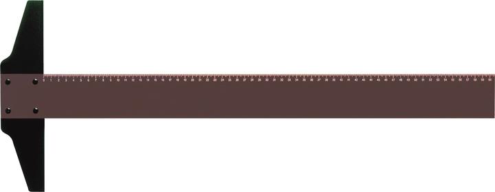 Rumold Zeichenschiene braun 70cm mit Teilung (70 cm, Kunststoff)