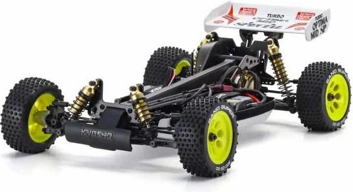 Actual product image Kyosho Buggy Turbo Optima Mid Special 1:10 Kit (ARR Almost Ready to Run)