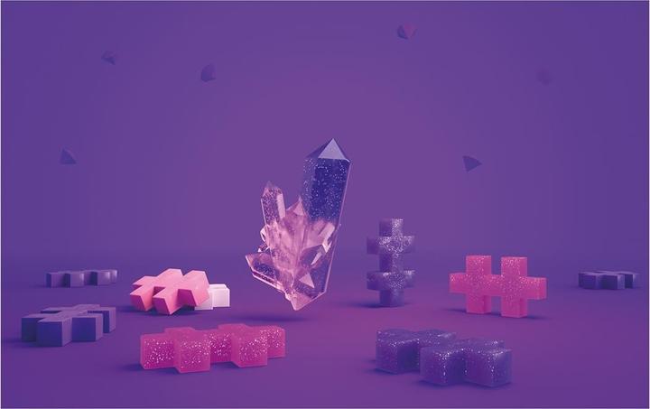 Productafbeelding Plus-Plus 15 Creatieve Bouwstenen GROTE Glitter