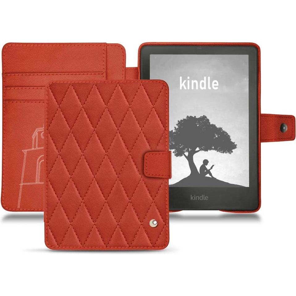 Noreve Lederschutzhülle Wallet (Kindle Signature Edition), eReader Zubehör, Orange