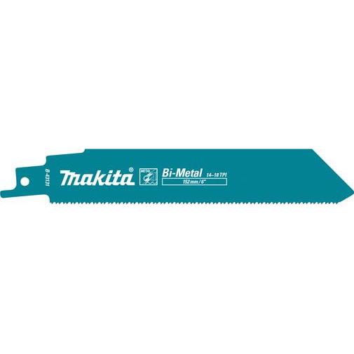 Makita, Sägeblatt, B-43131 Tiesinio pjūklo pjūkleliai BIM 152x1,1mm (14+18tpi), 5Vnt., Metalui 3-8mm, vamzdžiams <100mm
