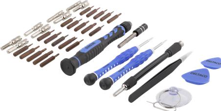 Produktbild Deltaco VK-51 electronic device repair tool 38 tools