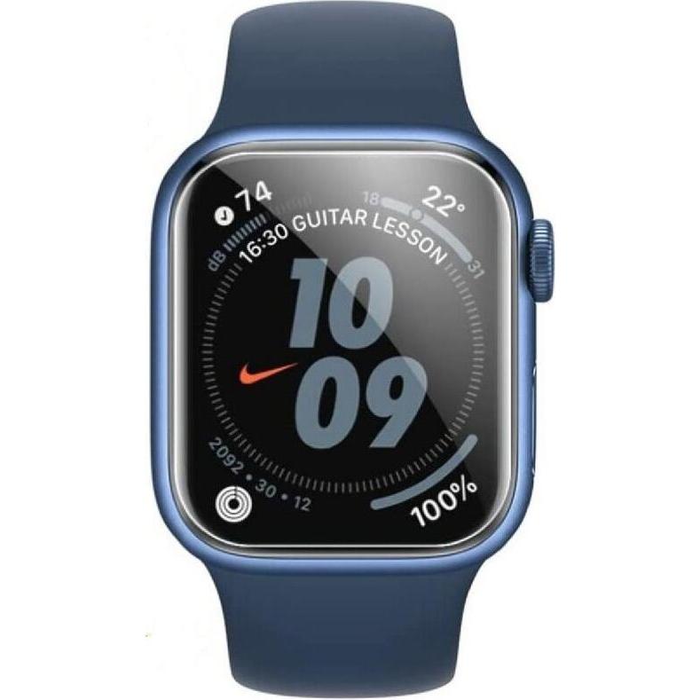 Protectorking 2x echtes Tempered 9H Panzerhartglas 3D KLAR, Smartwatch Zubehör