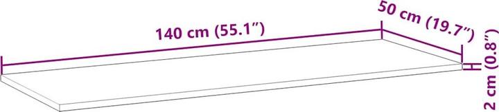 Image du produit vidaXL Schreibtischplatte (140 x 50 cm)