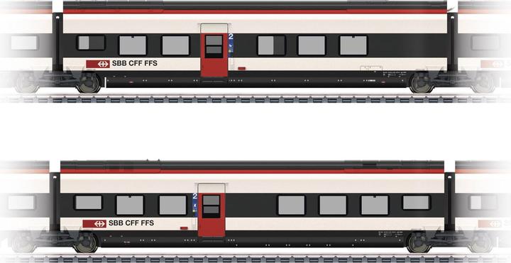 Actual product image Märklin 43462 H0 Supplementary set 2 for SBB Giruno D(B9) 2nd class and E(B8) 2nd class (Track H0)