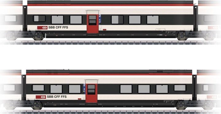 Actual product image Märklin 43462 H0 Supplementary set 2 for SBB Giruno D(B9) 2nd class and E(B8) 2nd class (Track H0)