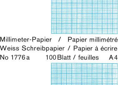 Actual product image Favorit Milimeter paper block (A4, Checked)