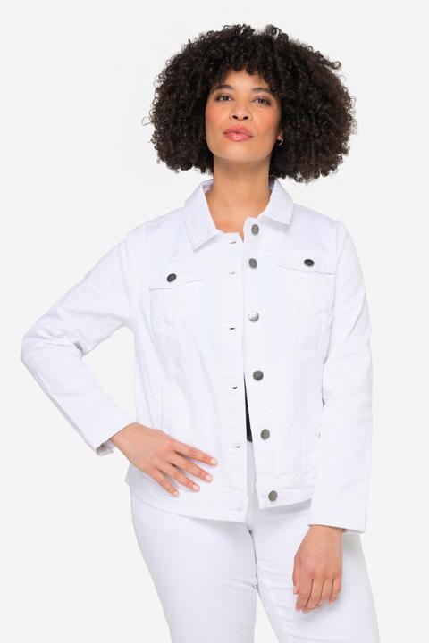 Produktbild Angel of Style Jeansjacke Frieda, Wascheffekte, Hemdkragen, Langarm (46)