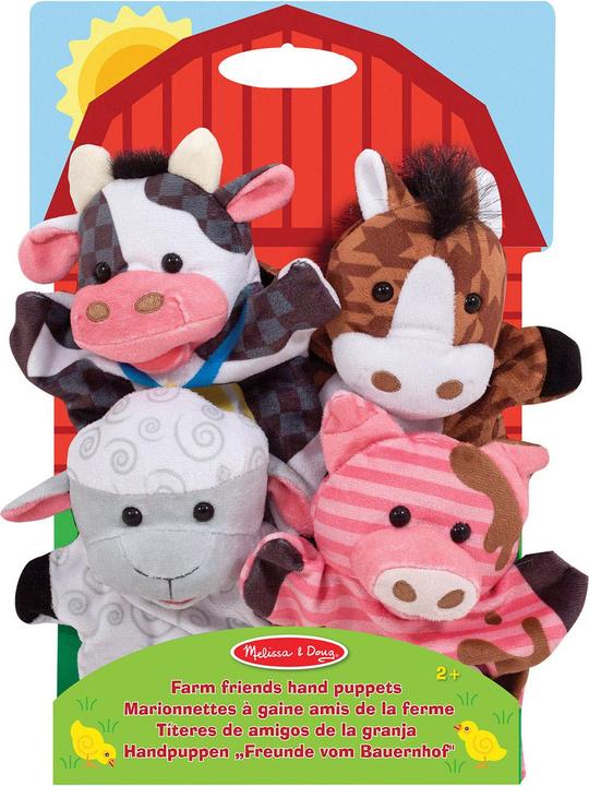 Actual product image Melissa & Doug Farm Friends Hand Puppets