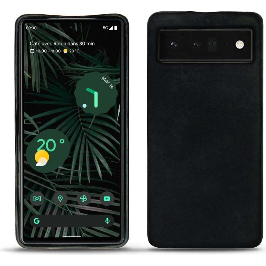 Noreve Lederschutzhülle (Google Pixel 6 Pro), Smartphone Hülle, Schwarz