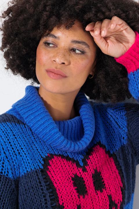 Produktbild Angel of Style Pullover, Straight Fit, Blockstreifen, Herz-Smiley (46, 48)