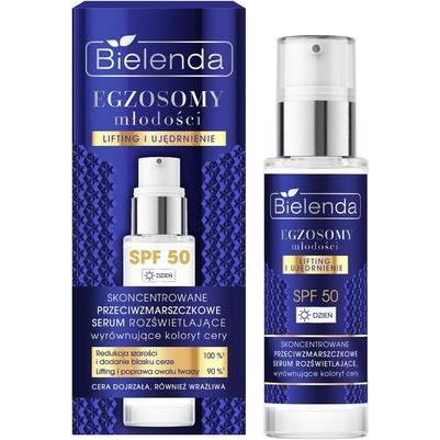 Bielenda, Gesichtsserum, Egzosomy Młodości skoncentrowane przeciwzmarszczkowe serum rozświetlające SPF 50 30ml (30 ml)