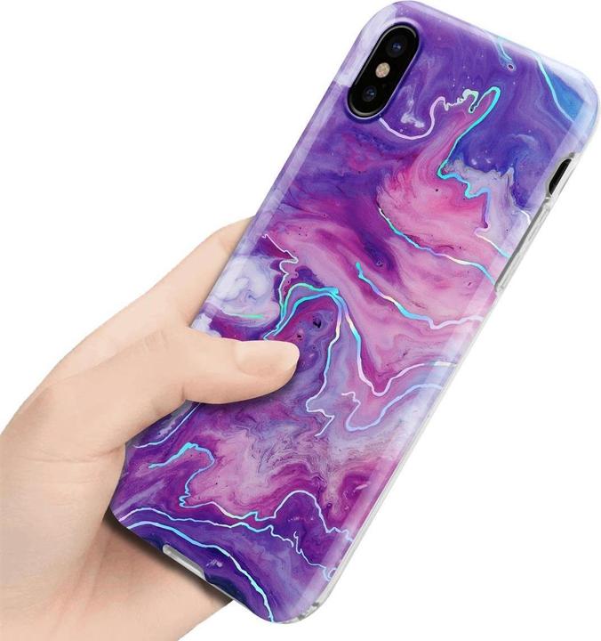 Image du produit Cadorabo Couverture IMD TPU Marbre coloré (Apple iPhone XS Max)