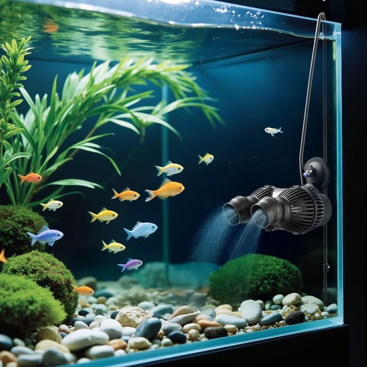 Immagine prodotto SunSun JVP-200A Pompa a doppia circolazione Wavemaker Supporto a ventosa 5000l/h 7W Pompa per acquari per